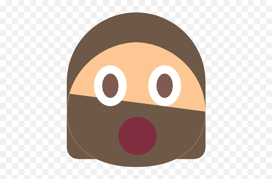 Surprised Emoticon Square Face With Open Eyes And Mouth - Happy Emoji,Cartoon Emotions Eyes Eyebrows Mouth