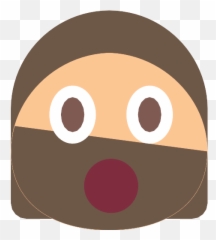 Surprised Emoticon Square Face With Open Eyes And Mouth - Happy Emoji,Cartoon Emotions Eyes Eyebrows Mouth