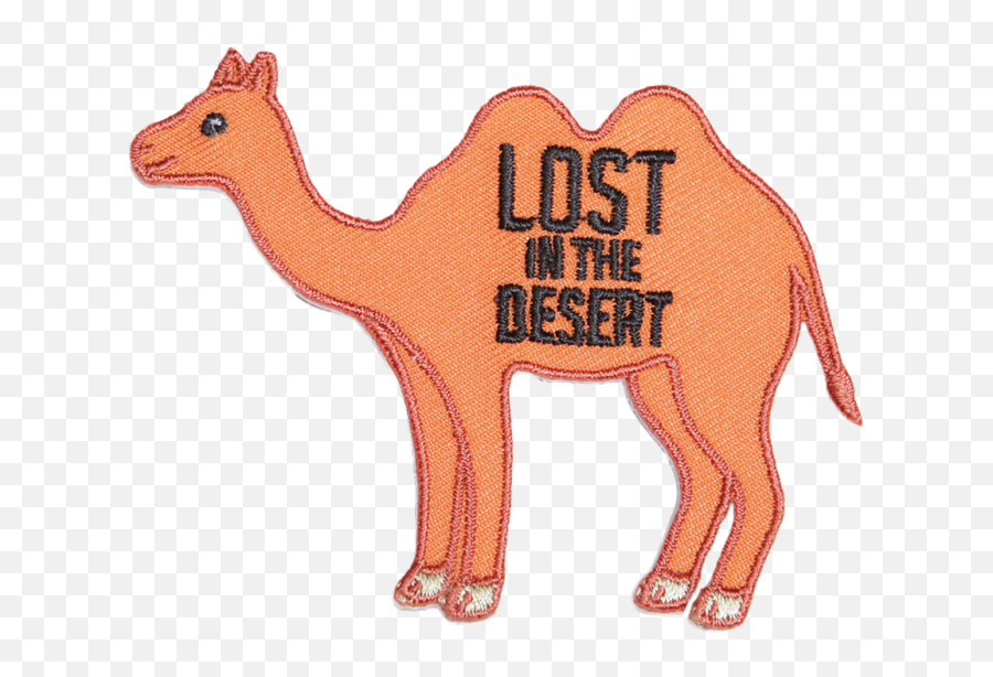 Orange Camel Lost In The Desert - Animal Figure Emoji,Emotion Camel