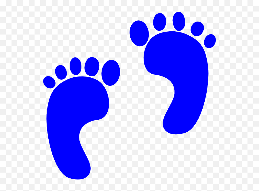 Blue Footprint Png - Blue Foot Print Clipart Emoji,Baby Boy Feet Emojis Clipart