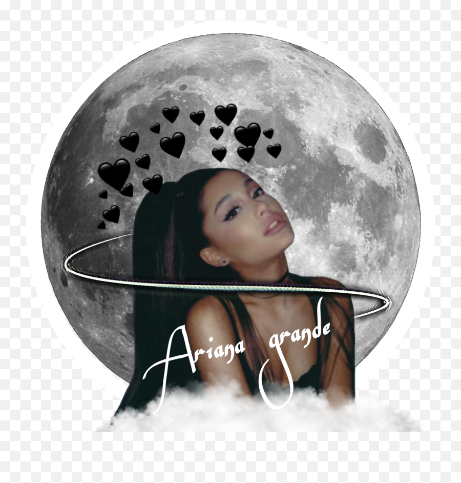 Edit Sticker - Big Moon At Night Hd Emoji,Ariana Grande Moon Emoji