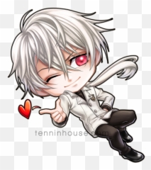 Fanart - Zen Chibi Mystic Messenger Png Emoji,App That Makes Me Cute Emoticons Like Mystic Mesdenger