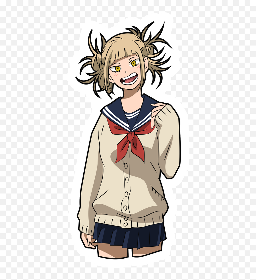 My Hero Academia Himiko Toga Sticker In 2021 Anime Toga - Himiko Toga Emoji,Blonde Anime Male No Emotions