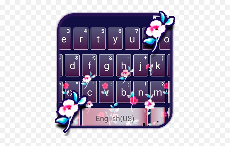 Flower Pattern Keyboard Theme - Girly Emoji,Hold My Flower Emoji