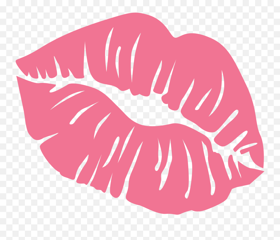 Lipstick Kiss Svg Cut File - Girly Emoji,Bobunny Emoji