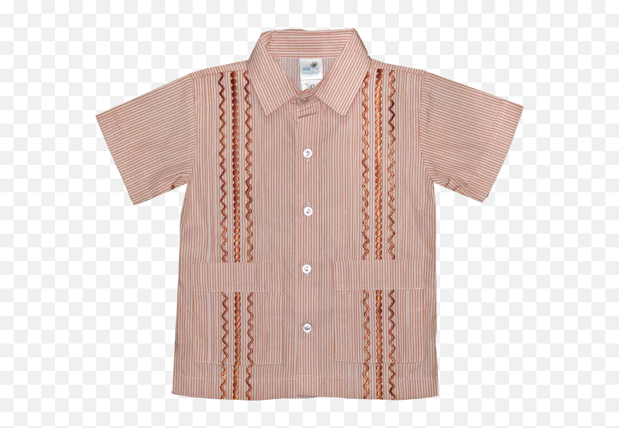 Longhorn Boyu2019s Stripe Guayabera Shirt - Short Sleeve Emoji,Hookem Longhorn Emoticon