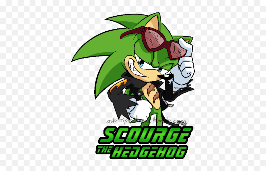 Scourge The Hedgehog Emoji,Scourge Emoticon