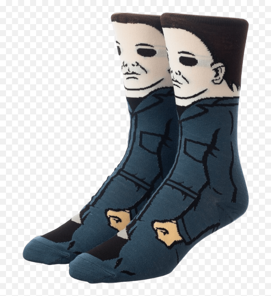 Halloween Michael Myers Crew Socks U2013 Michael - Myersnet Emoji,Socks Emoticons Myer