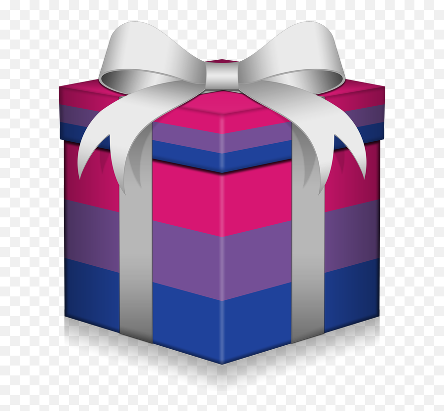 Bisexual Gift Box - Live Loud Graphics Emoji,Bisezual Flag Emoji
