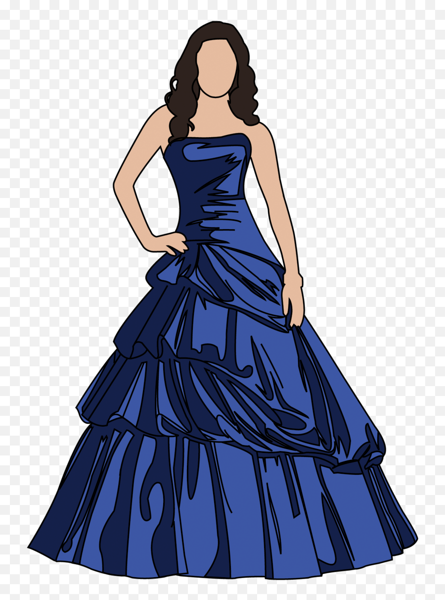 Prom Dress Clipart - Png Download Full Size Clipart Prom Dress Clipart Emoji,Blue Emoji Outfit