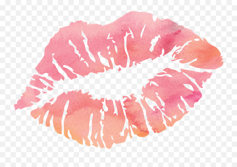Download Hd Free Lipstick Smear Png - 5u0027x7u0027area Rug Transparent Pink Lips Clipart Png Emoji,Lip Mark Emoji