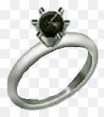 Ring Black Emoji Sticker - Iphone Emojis That Don T Exist,Wedding Ring Emoji