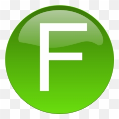 Letters Clipart Green Letters Green - Letter F In Green Circle Emoji,Letter F Emoji