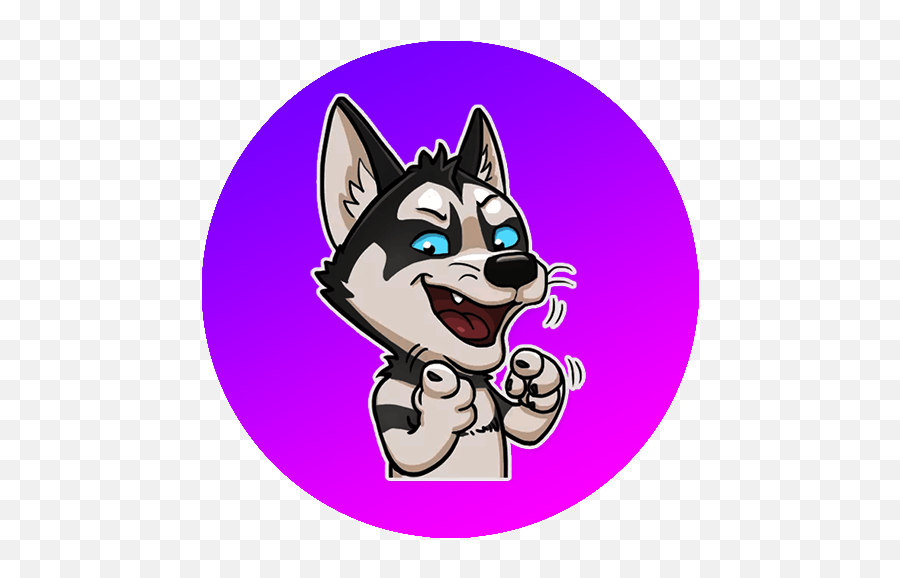 Hushky Dog Sticker For Whatsapp U2013 Apps On Google Play - Fictional Character Emoji,Troll Japanese Emoticon