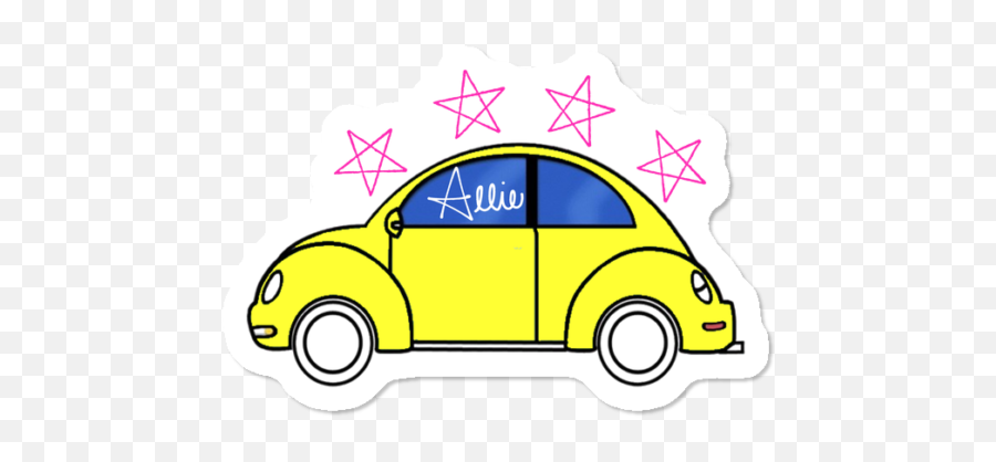 Allie U0026 Stella Apparel 25 - Volkswagen New Beetle Clipart Subcompact Car Emoji,Motorhome Emoji