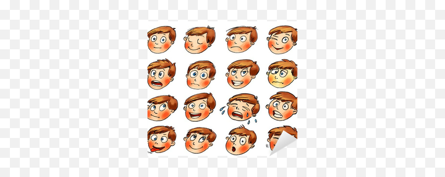 Emotions - Animation Cartoon Facial Expression Emoji,Facial Expressions Emotions Poster