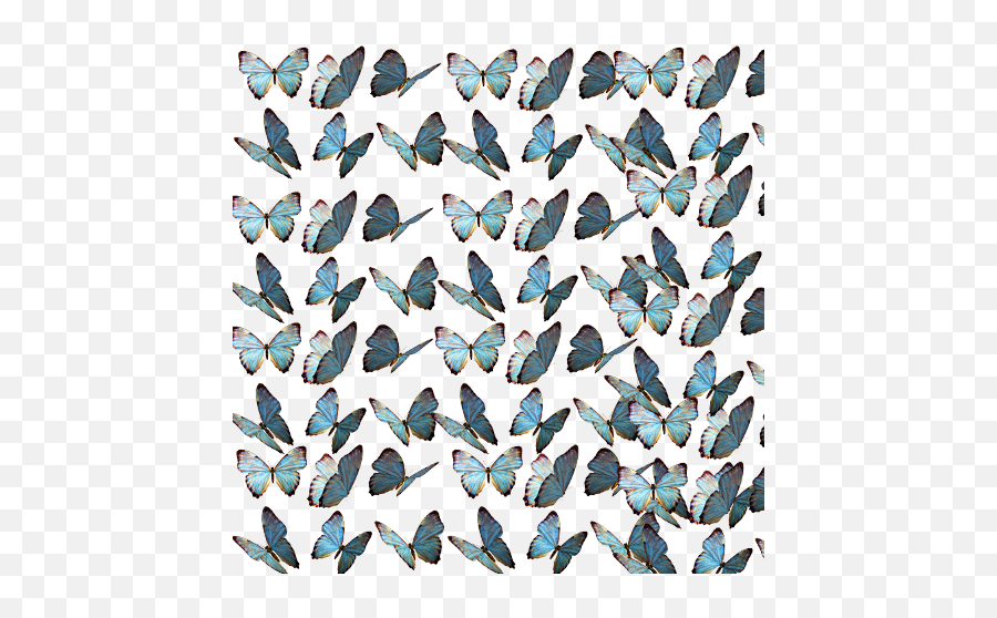 Butterfly Emoji Background Blue Sticker By Hi - Background Butterfly,Black And White Emoji Wallpaper