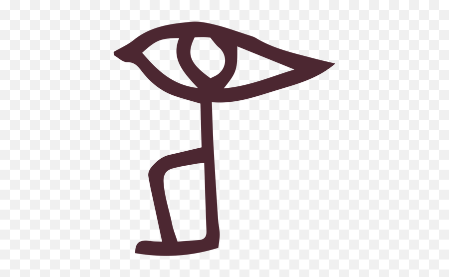 Traditional Egyptian Eye Hieroglyphics - Hieroglyphics Eye Emoji,Egyptian Emoji