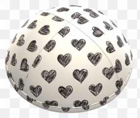 Printed Kippot - Corações Pretos Papel De Parede Emoji,Emoji Drawstring Bags