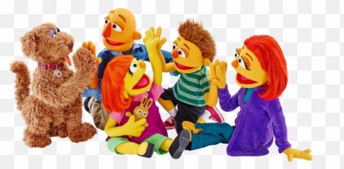Pbs Kids - Family Autism Julia Sesame Street Emoji,Sesame Street Emotions Faces