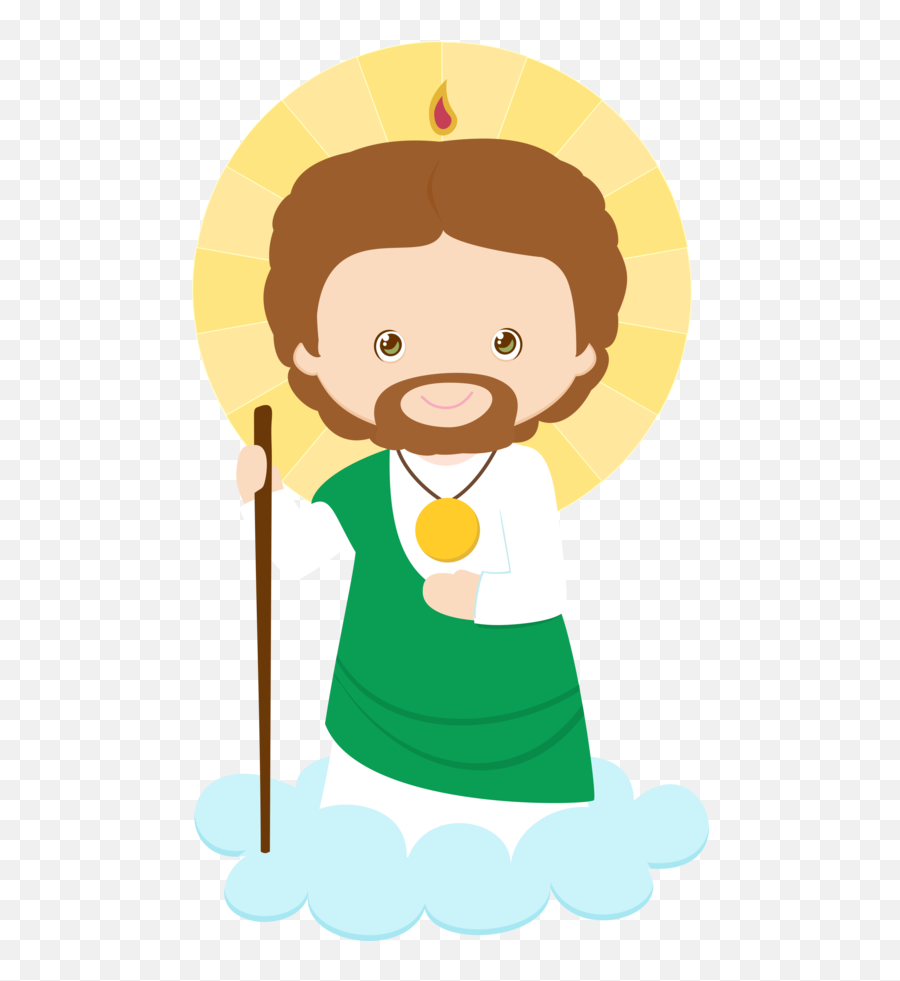 Saint And Virgin Mary Clipart Oh My First Communion - Drawing Of Judas Easy Emoji,Emoticons De Niño