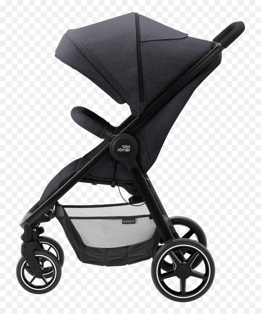 Britax B - Britax Romer B Agile R Emoji,Babyhome Emotion Stroller Black