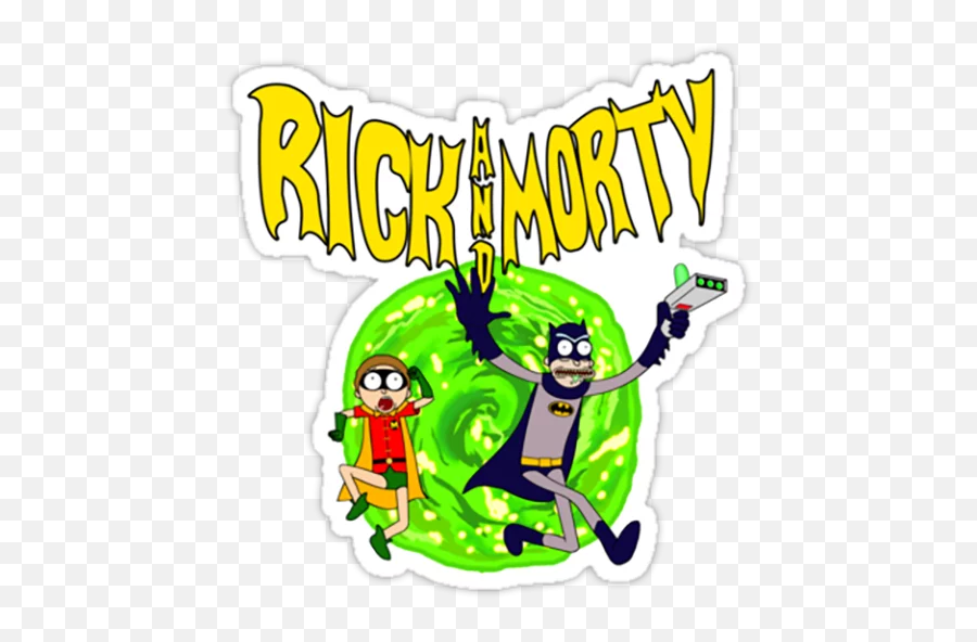 Rick Morty Stickers - Live Wa Stickers Rick And Morty Batman Emoji,Morty Emoji Png