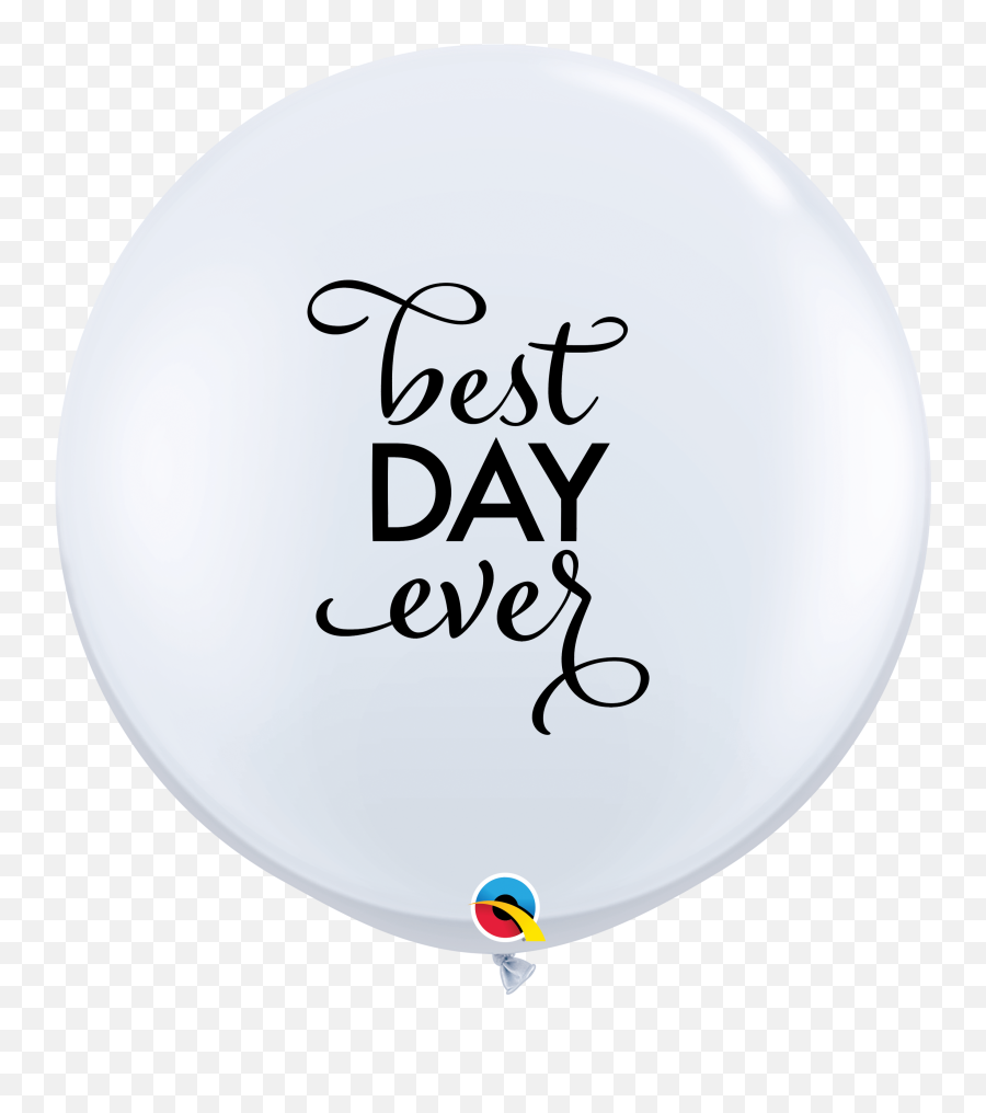 36 Simply Best Day Ever White Latex Balloons Bargain - Dot Emoji,Dinosaur Emoji Instead Of Alligator