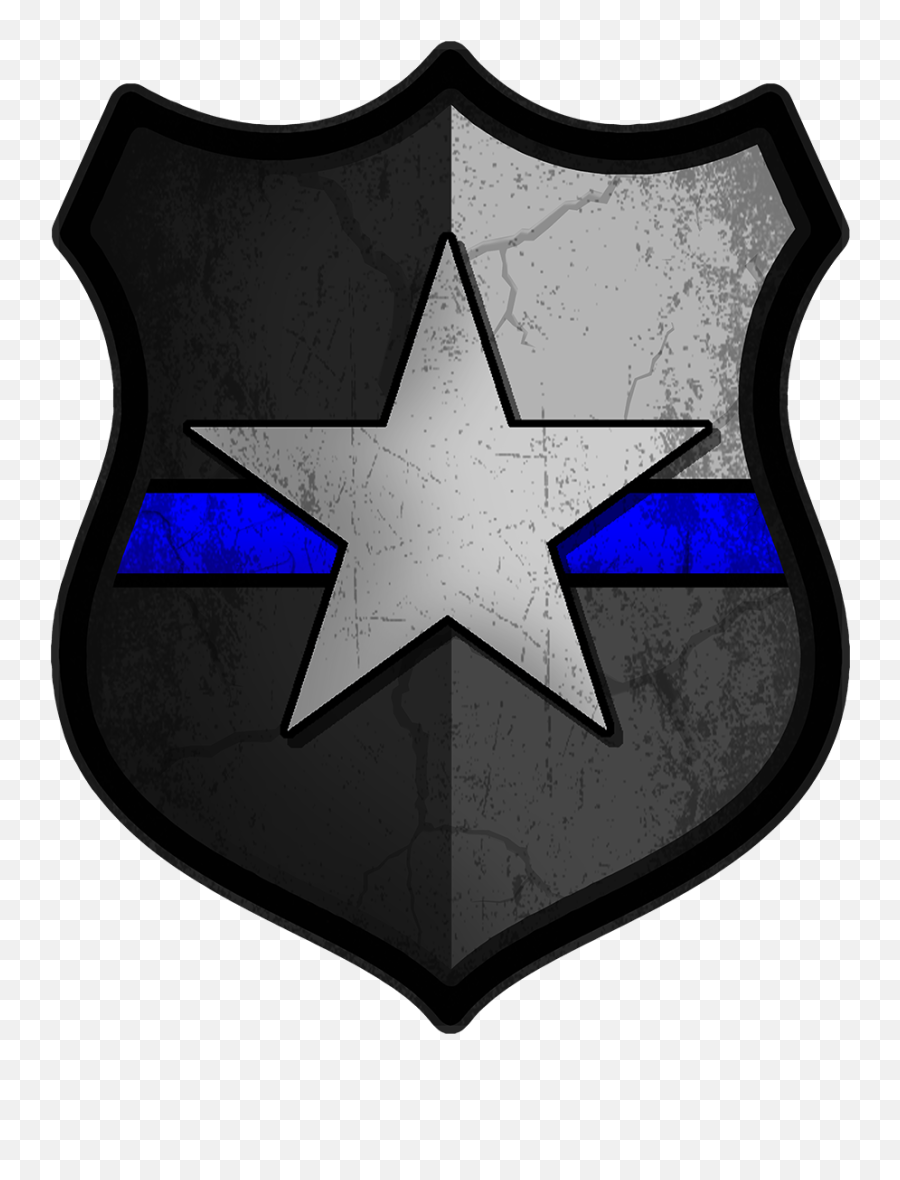 Texas Subdued Police Decal - Police Clipart Full Size Badge Emoji,Thin Blue Line Emoji