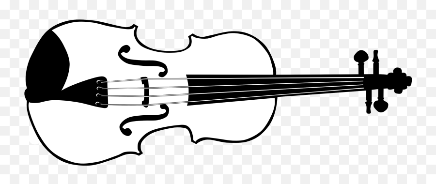 Violin Black And White Png Images - Violin Clipart Black And White Emoji,Fiddle Emoji Image No Background Black And White