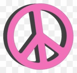 Peace Pink Pinkpeacesign Hippie Sticker - Girly Emoji,Hippie Apple Emojis