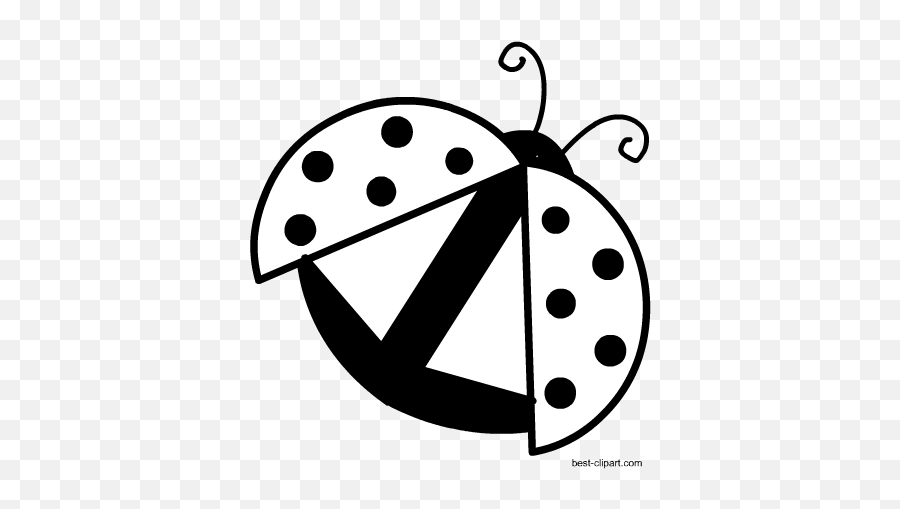 Free Ladybug Or Ladybird Clip Ar - Dot Emoji,Ready Emoji Clipart Black And White