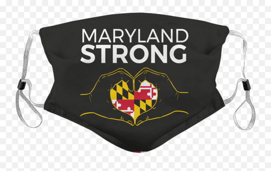 Maryland Strong Face Mask - Black Maryland Face Mask Emoji,Umd Testudo Emoticon