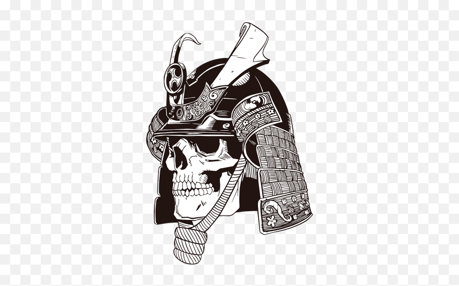 Vetor Png E Svg Transparente De Caveira De Wendigo Desenhada - Samurai Skull Helmet Drawing Emoji,3d Emoticons Embarassed