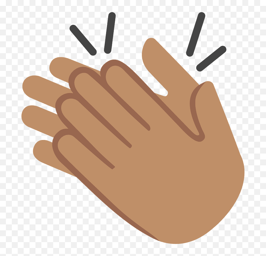 Medium Skin Tone Emoji - Black Hand Clap Emoji,Meaning Of Emojis Hands