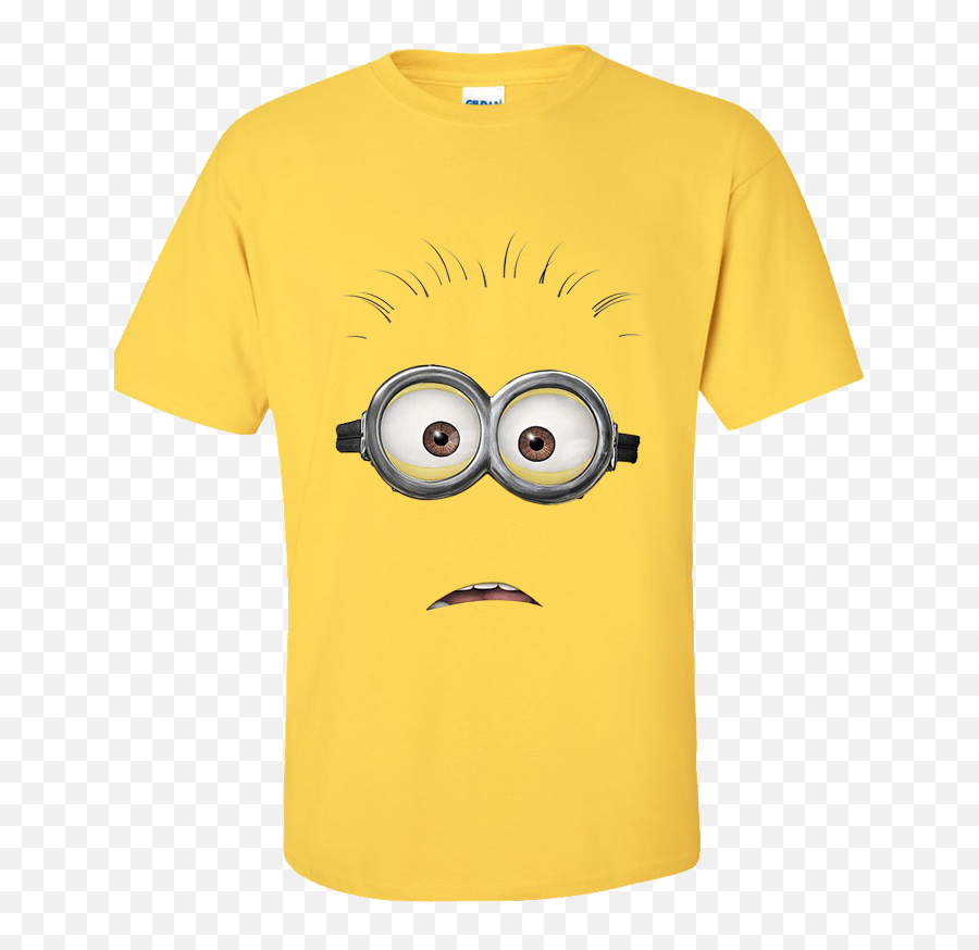 Minion Dave Shocked T - Shirt Personalise Me Fresh Prints Despicable Me 2 Emoji,Minion Emoticon
