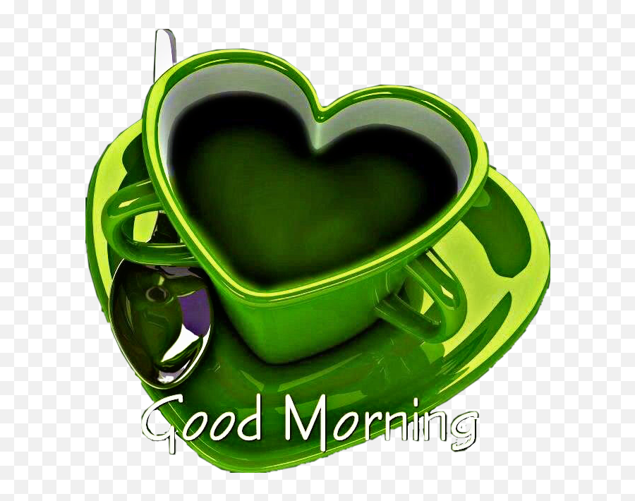 Green Tea Hotdrink Heart Sticker - Coffee Good Morning Sweetheart Emoji,Green Tea Emoji