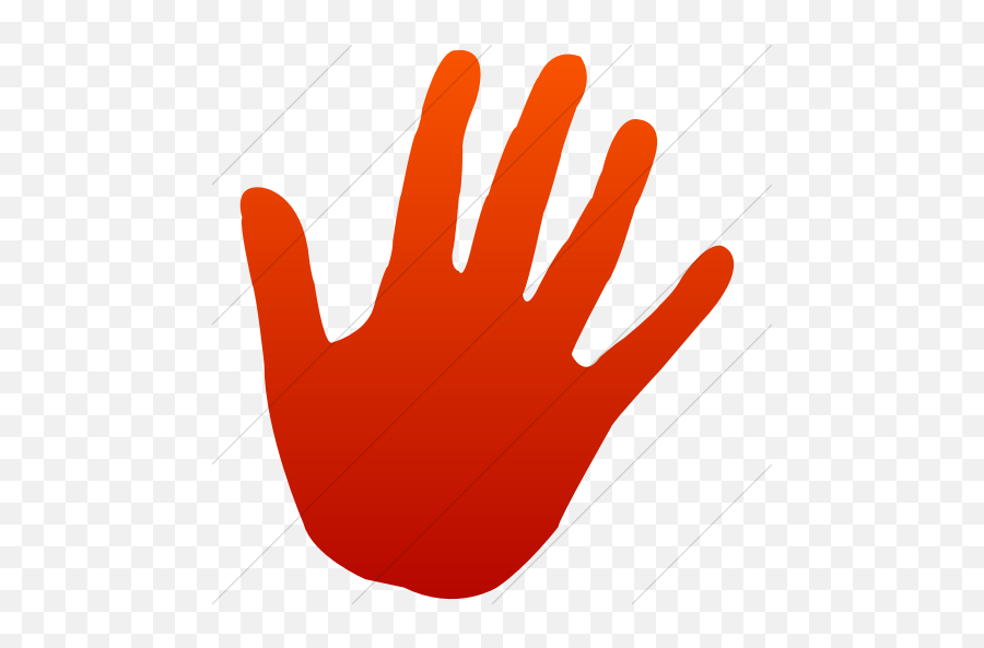 Iconsetc Simple Red Gradient Classica Stop Hand Icon Emoji,Red Stop Sign Emoticon