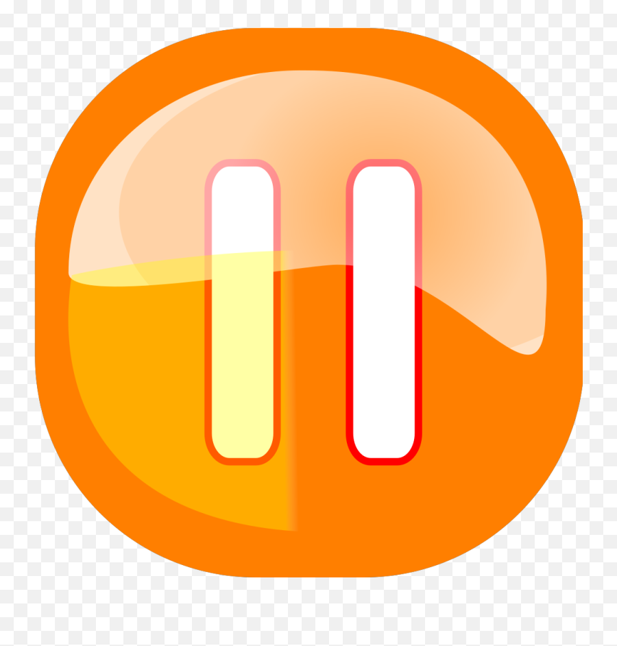 Blue Pause Button Png Svg Clip Art For Web - Download Clip Emoji,Simbol Emoticon Paus