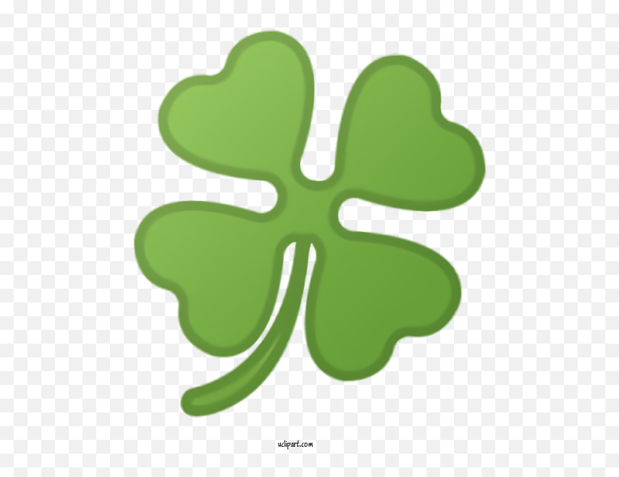 Holidays Green Leaf Shamrock For Saint Patricks Day - Saint Emoji,Saints Emoji