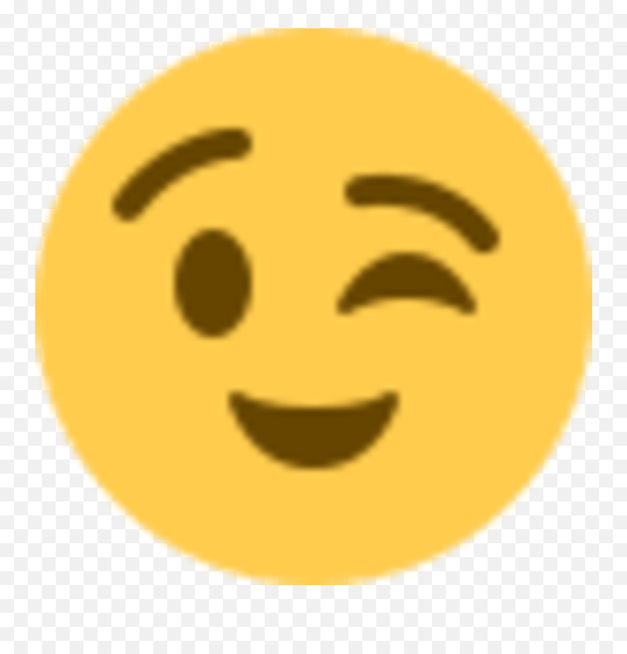 Emoji Guiñando El Ojo Transparent Png - Emoticon Piscando Png,El Emoji