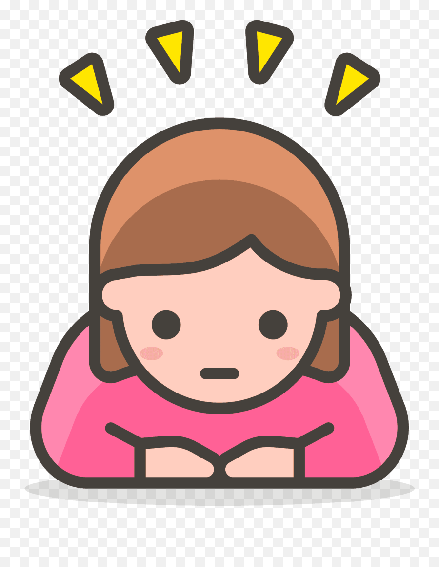 Woman Bowing Icon - Free Download On Iconfinder Bowing Emoji Png,Woman Facepalming Emoji