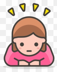 Woman Bowing Icon - Free Download On Iconfinder Bowing Emoji Png,Woman Facepalming Emoji