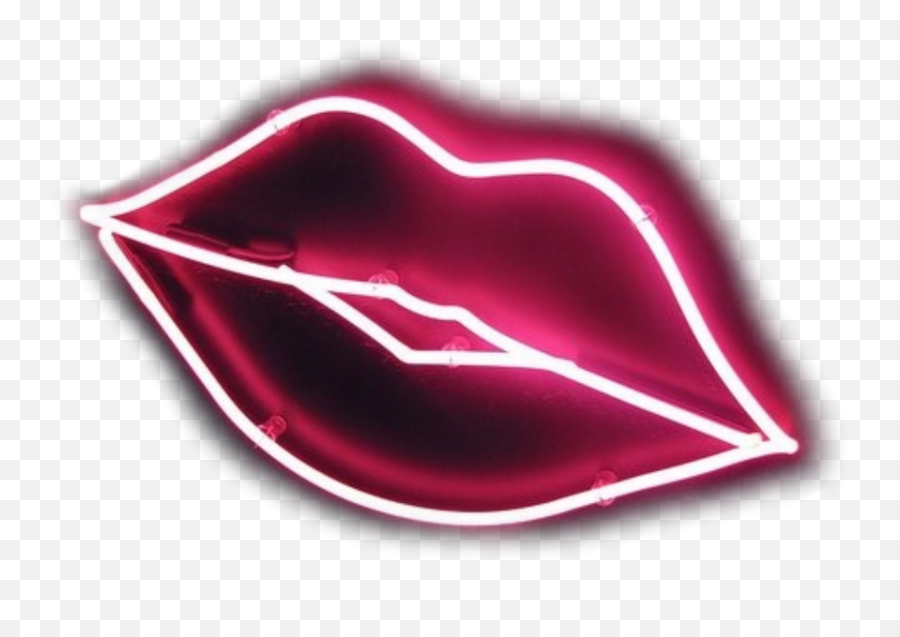 Lips Kiss Png - Neon Lips Kiss Transparent Neon Love Kiss Neon Png Emoji,Lip Mark Emoji
