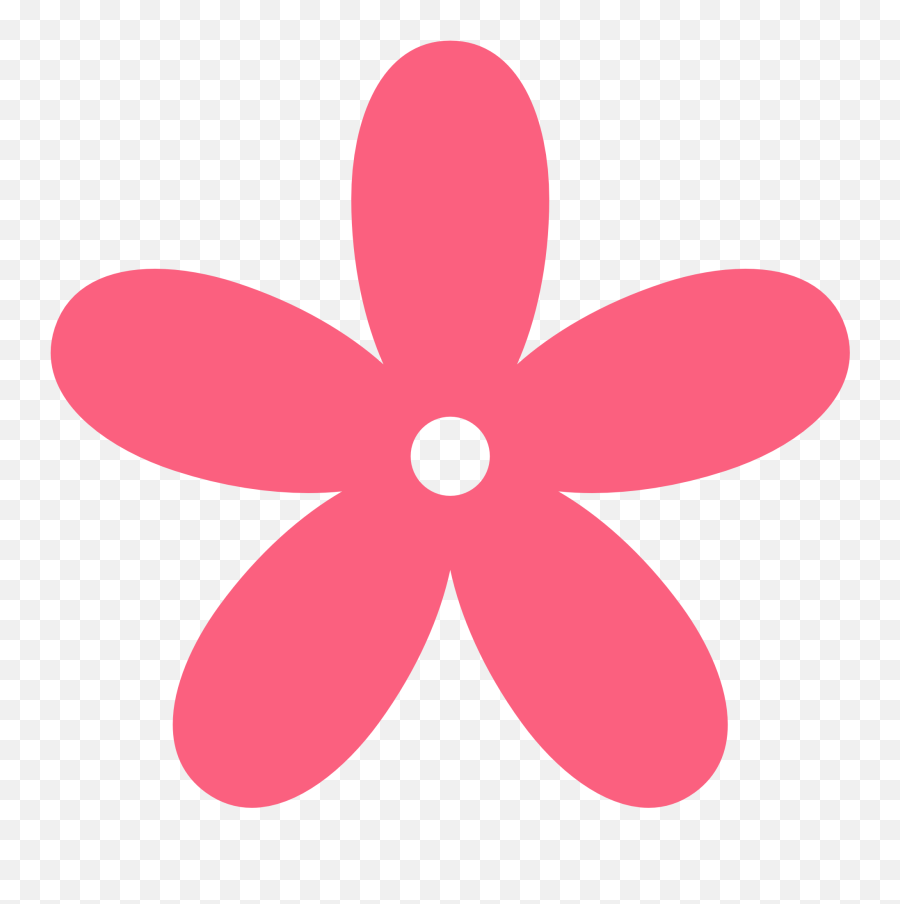 Flowers Hot Pink Flower Clipart Free - Pink Flower Clip Art Emoji,Pink Flower Emoji Transparent