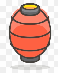 Red Paper Lantern Emoji Clipart - Clipart,Emoji Lanterns