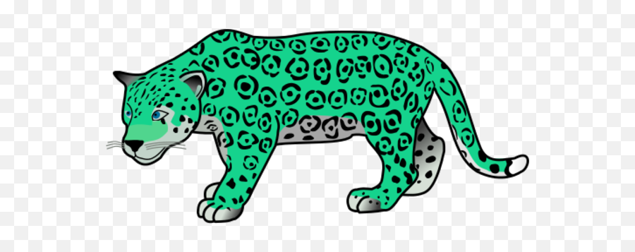 Jaguar Vector Clip Art 2 - Onça Pintada Desenho Png Emoji,Jaguar Emoji