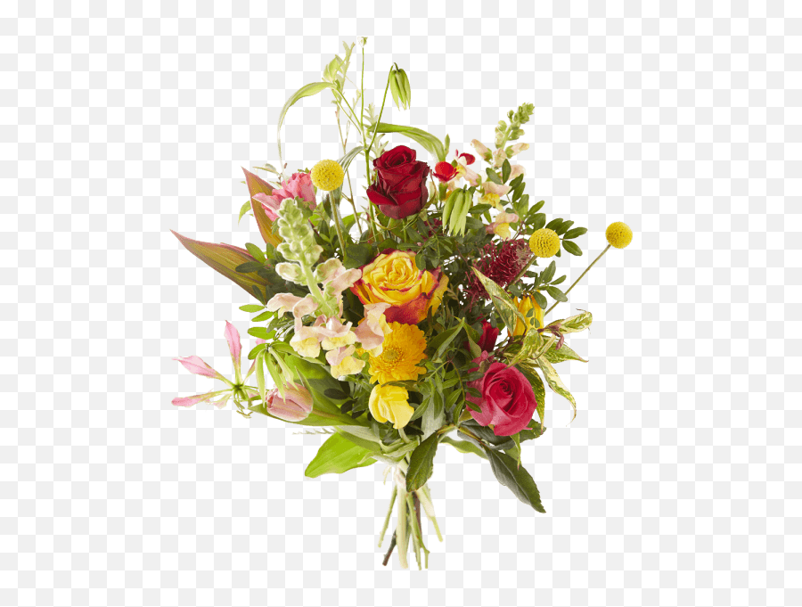 Bouquet Colorful Valentine - Floral Emoji,Love Is A Flower Emoticons