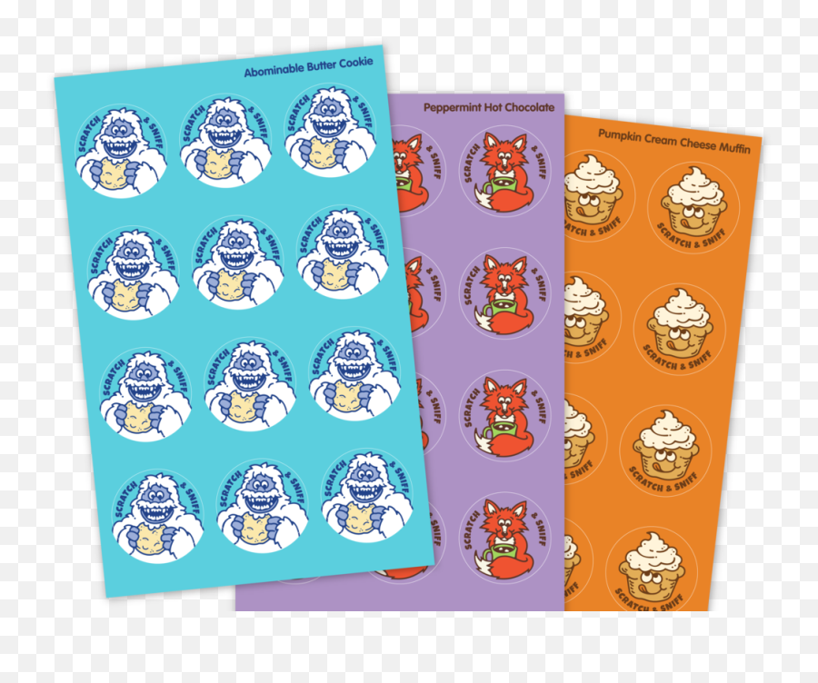 Everythingsmells 80u0027s Scratch U0026 Sniff Stickers Holiday Set - Language Emoji,Muffin Emoticon