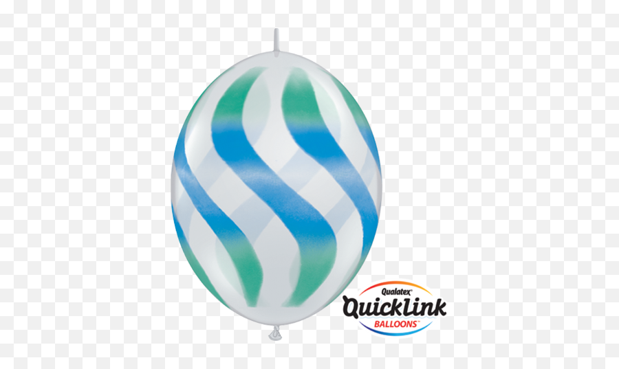 50 X 12 Green - Blue U0026 Diamond Clear Wavy Stripes Quick Link Quick Link Balloons Emoji,Latex Emojis Soccer